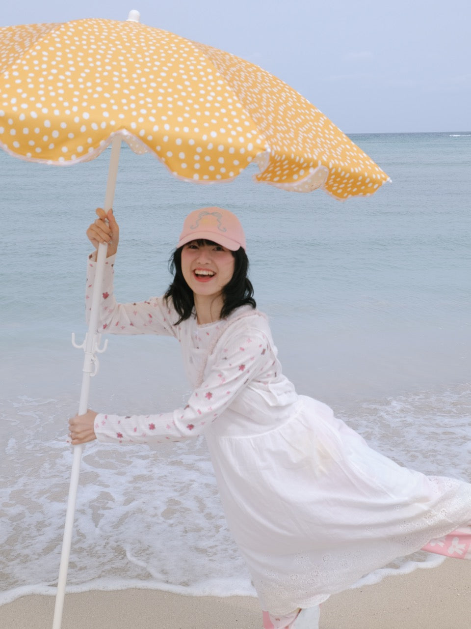 White vest dress with a cover-up