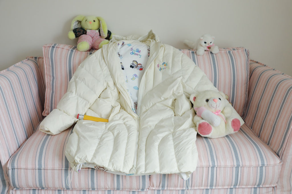 White long down jacket