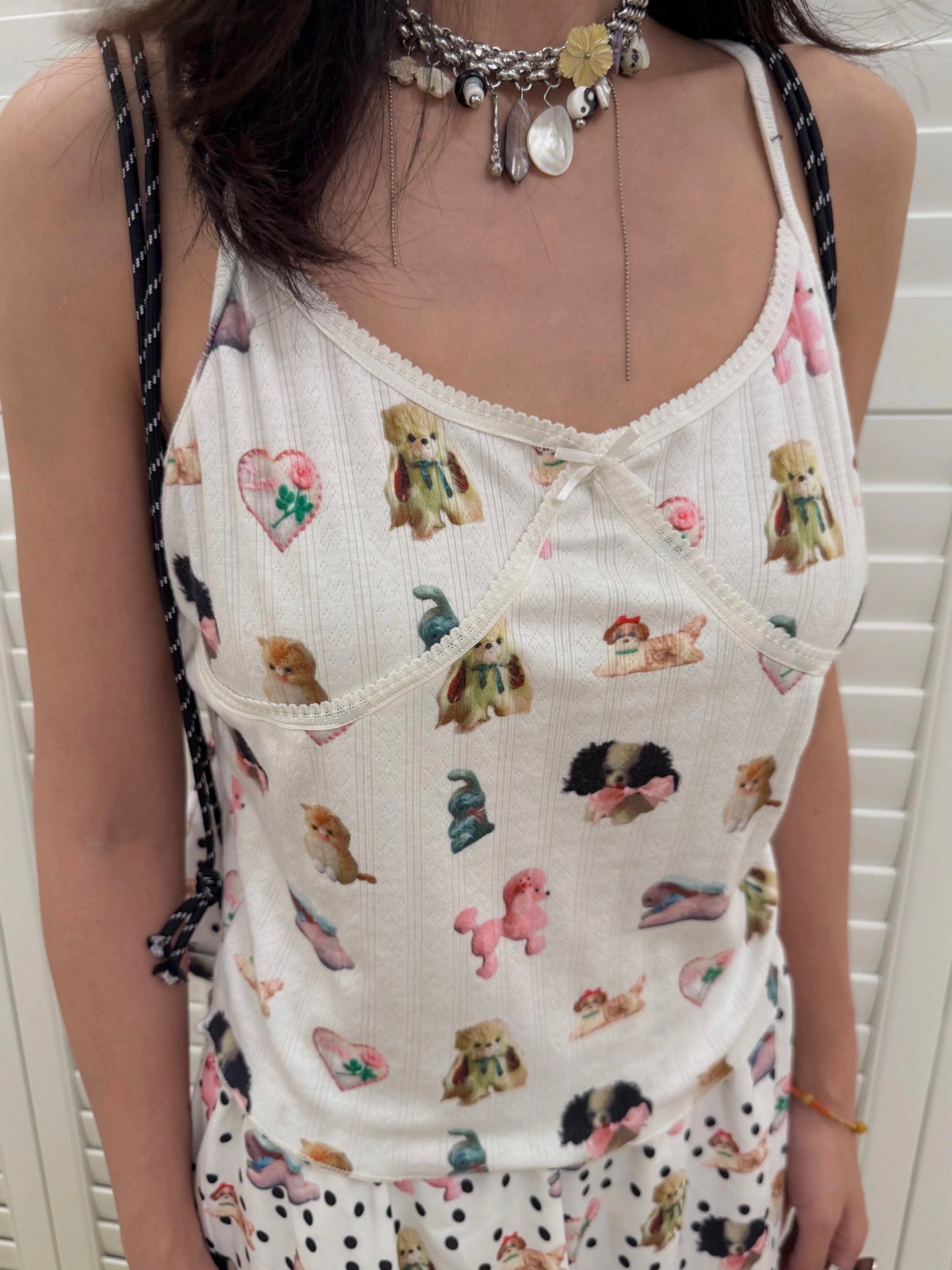 Doll-printed camisole
